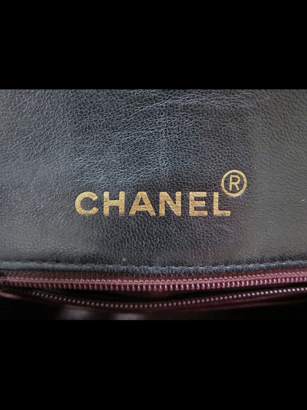 CHANEL Black Quilted Lambskin Crossbody with Gold Chain